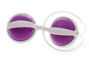 Вагинальные шарики в силиконовой сцепке Purple 