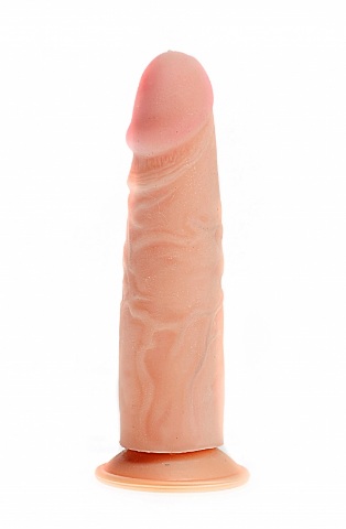 Упругий фаллос на присоске