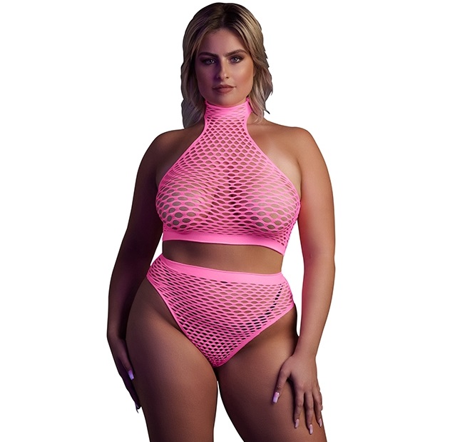 Неоновый комплект розовый - XL/XXXXL