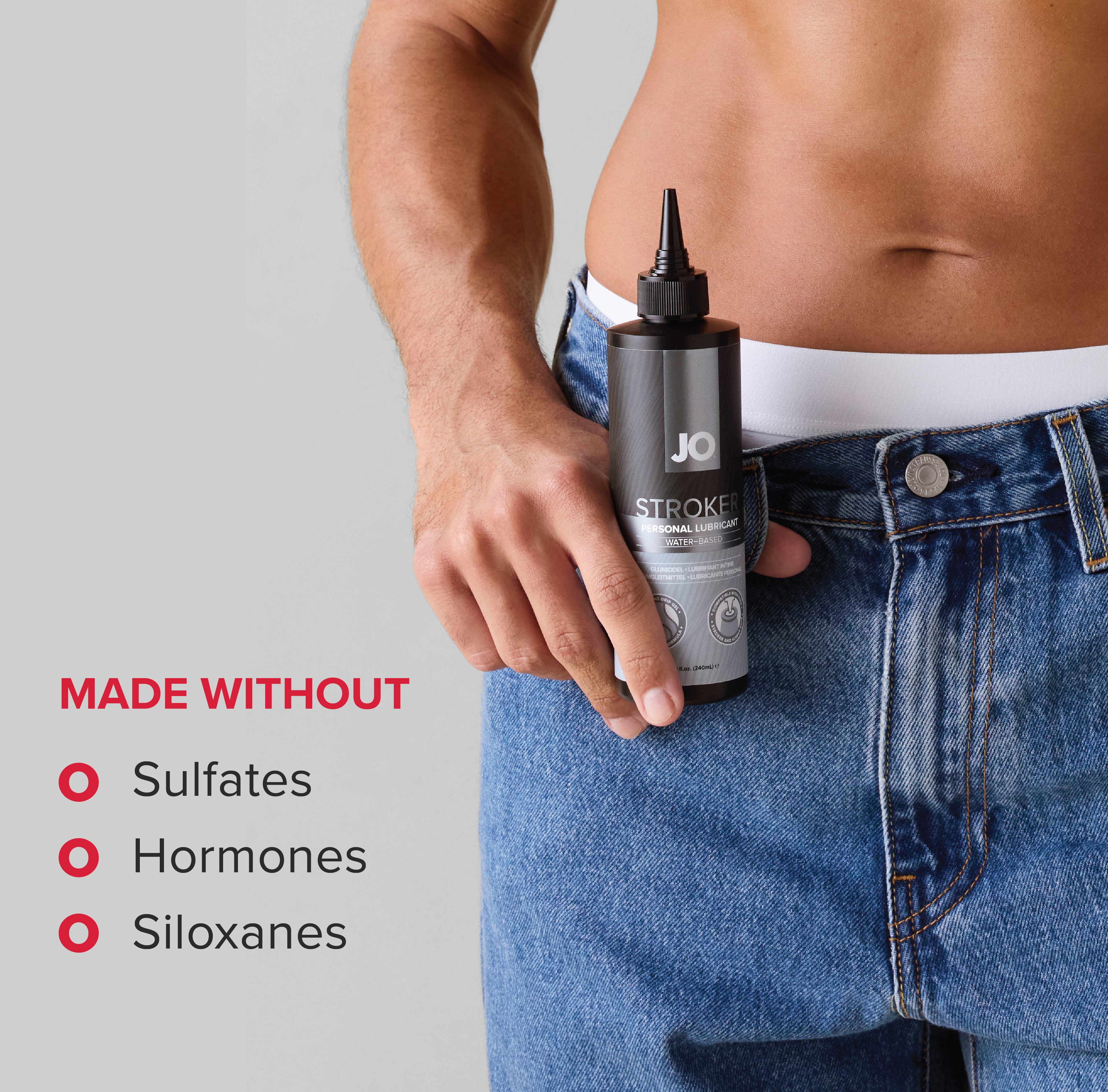 Гель на водной основе JO Stroker Lube для мастурбаторов 240 мл
