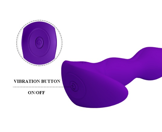 Силиконовый анальный стимулятор purple