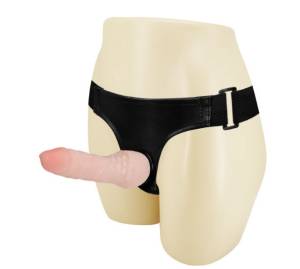 Трусики с насадкой телесного цвета 