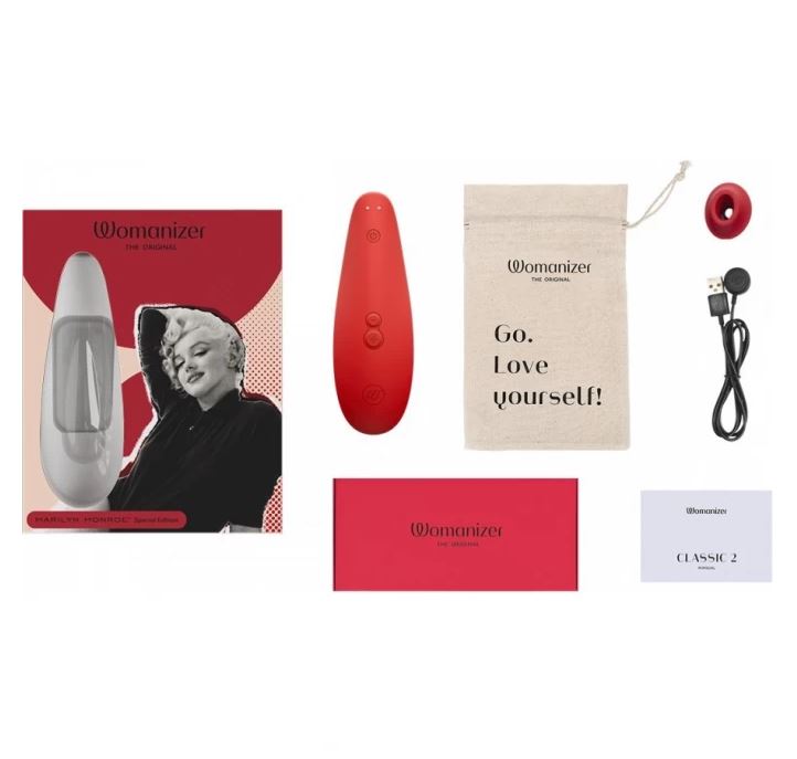 Клиторальный стимулятор  Womanizer Marilyn Monroe red