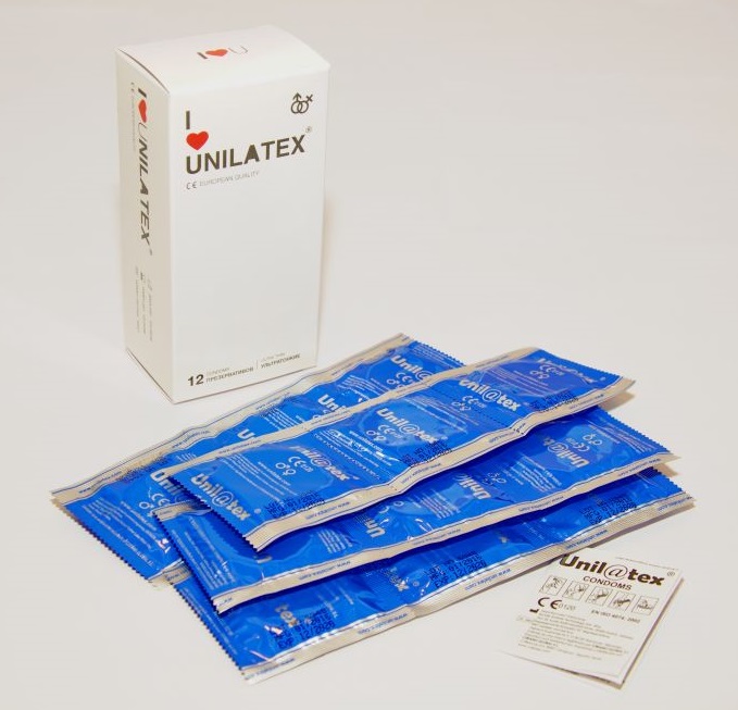 Ультратонкие презервативы Unilatex 12+3 шт