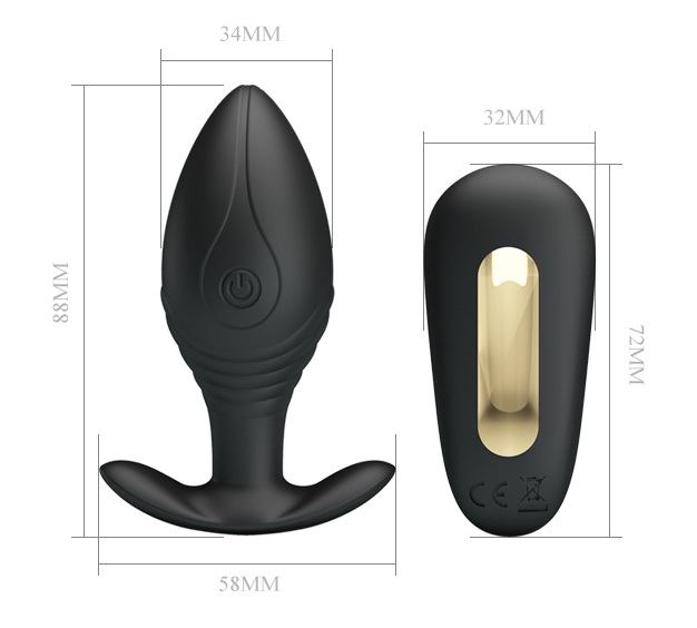 Вибропробка анальная USB
