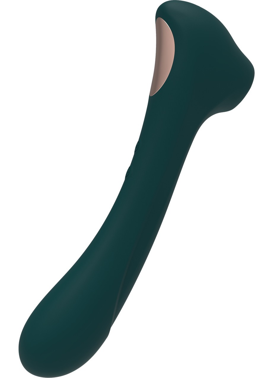 Двухсторонний вакуумный стимулятор New Quiver Teal