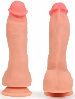 Фаллос из силикона с яркой головкой