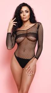 Сексуальное боди с рукавами 