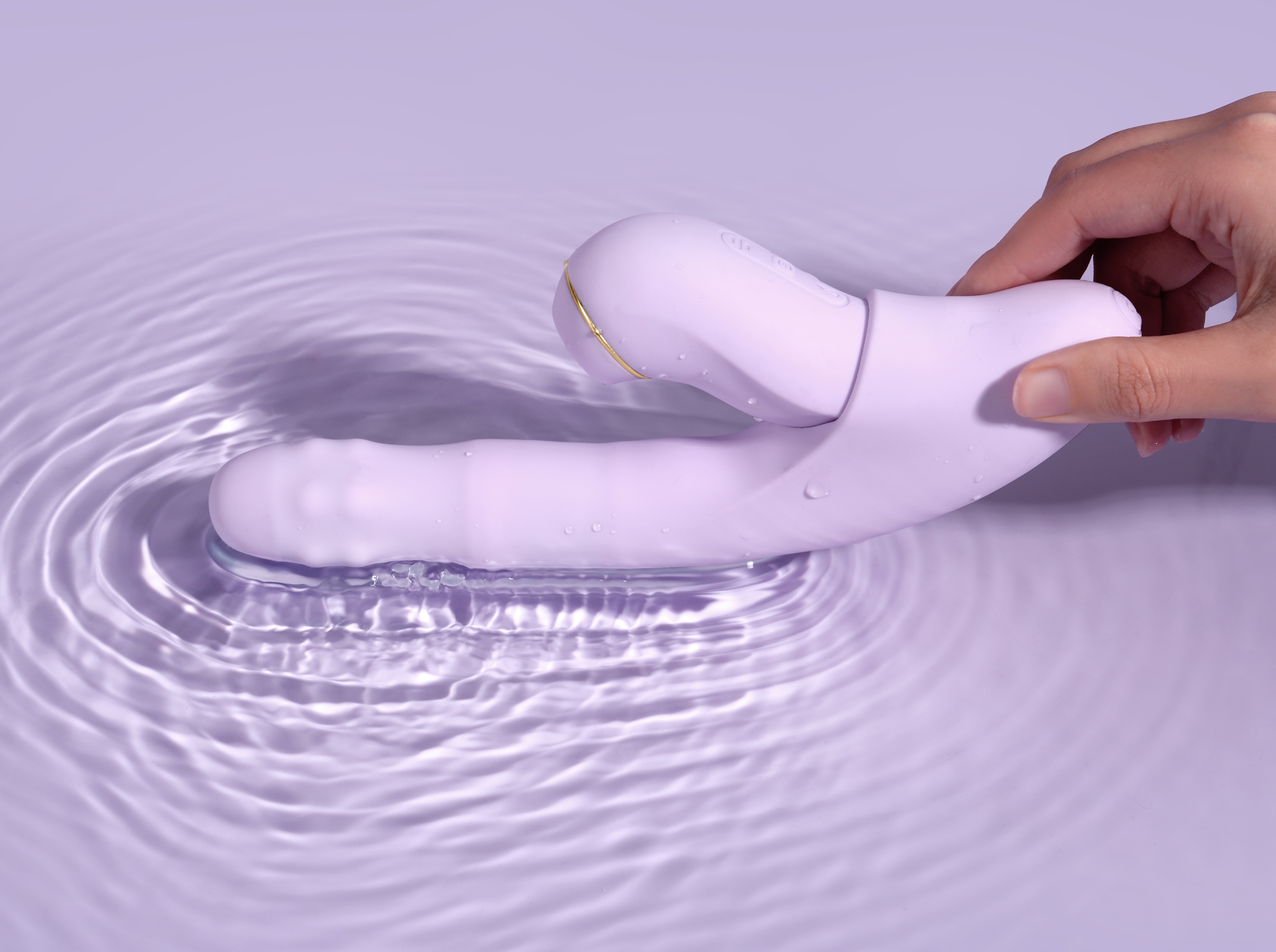 Интерактивный вибромассажёр Svakom 2в1 DuoGlow с нагревом