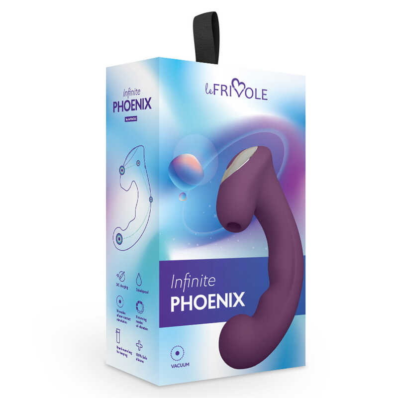 Двойной сливовый вакуумный стимулятор PHOENIX