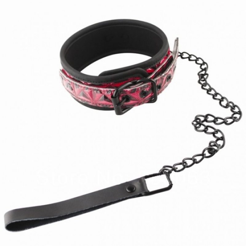 Красный ошейник Luxury Fetish