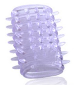 Насадка на фаллос с шипами прозрачная 