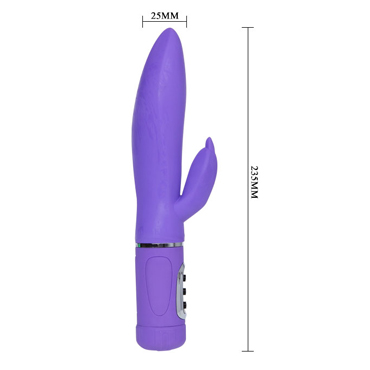 Вибратор с двойной стимуляцией Purple