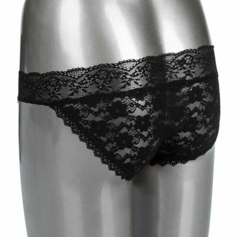 Комплект из черных трусиков и стимулятора L/XL