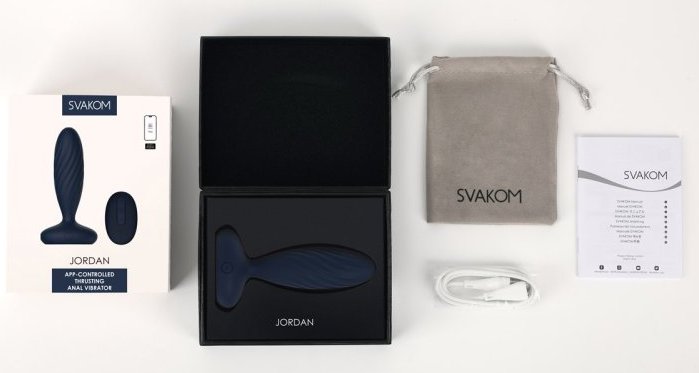 Анальная вибропробка Jordan с поступательными движениями