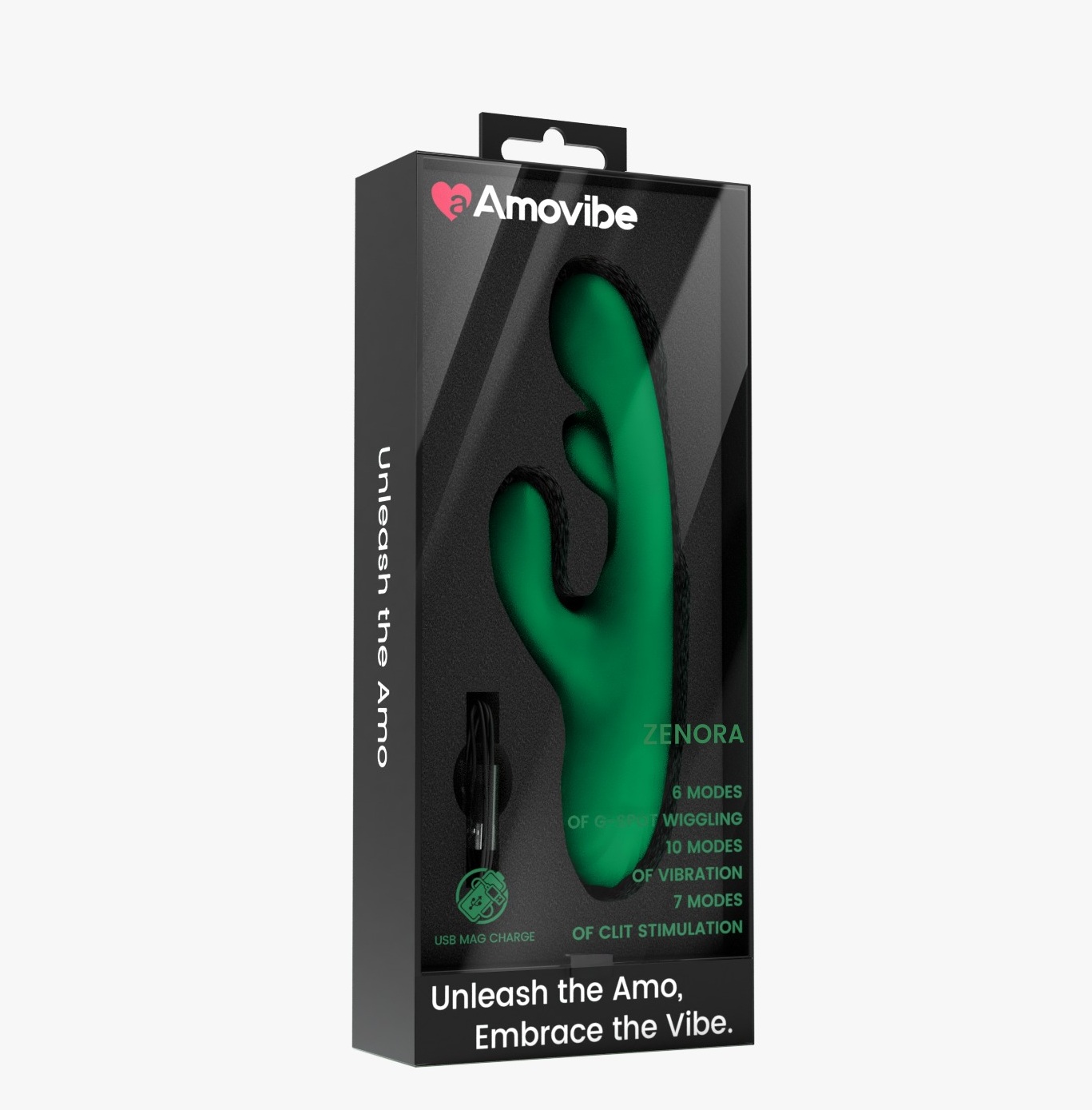 Инновационный вибратор кролик Zenora 3 вида стимуляции