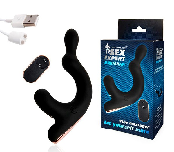 Анальный вибромассажер Vibe Massager со стимуляцией мошонки