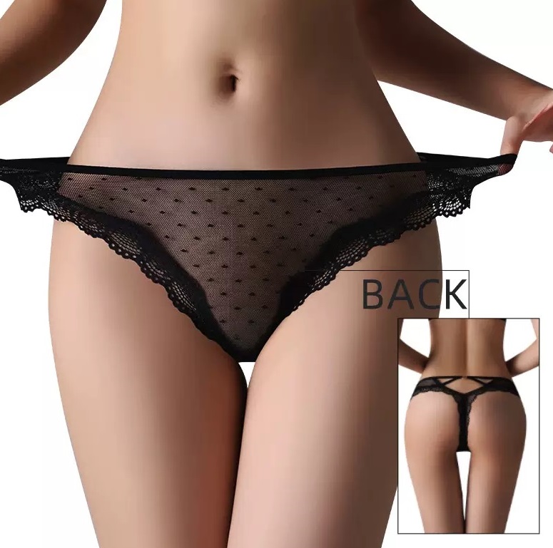 Кружевные трусики с сердечком S/M
