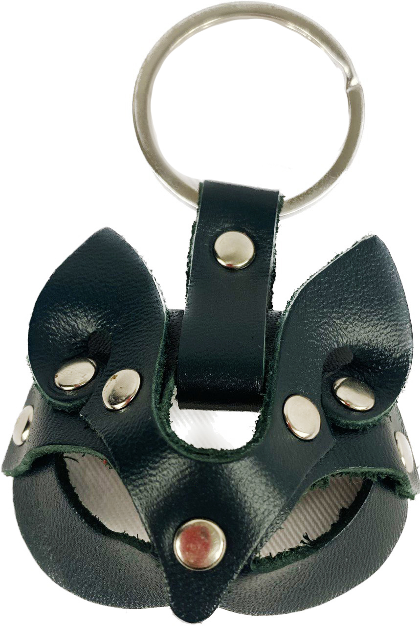 Брелок кошка изумруд