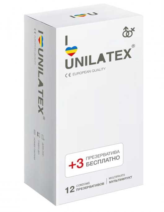 Презервативы Unilatex Multifruits 15 шт
