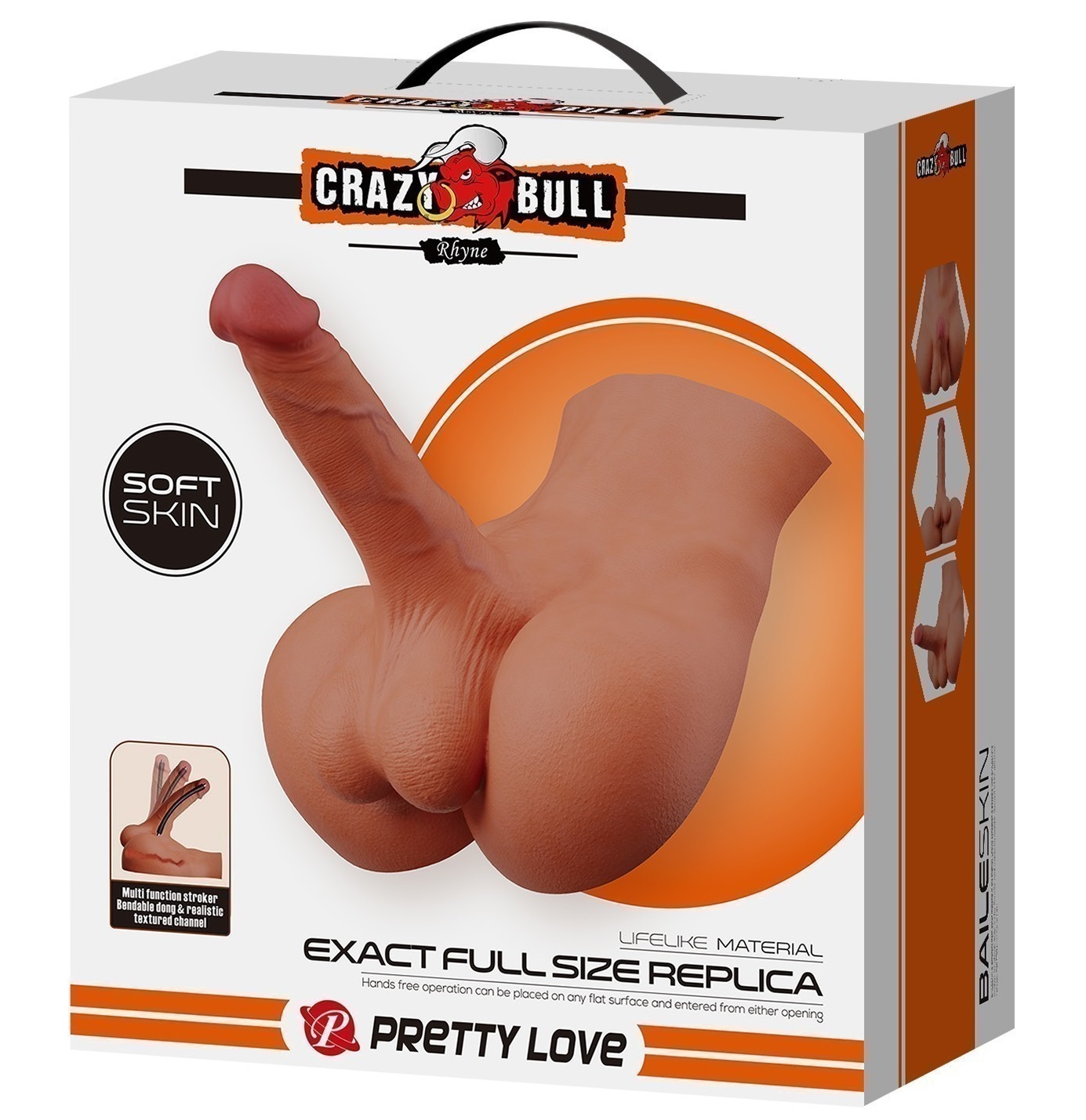 Мужской реалистичный полуторс с анальным отверстием