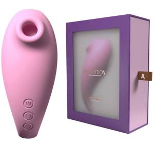 Вакуумный стимулятор Revelation Pink с приложением 