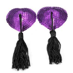 Пэстисы фиолетовые с черными кисточками 