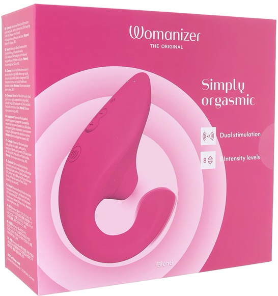 Клиторальный стимулятор Womanizer Blend, малиновый
