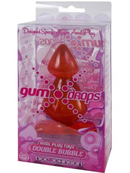 Анальная пробка Gum Drops Double Bubble Red