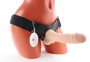 Страпон с вибрацией нежный 