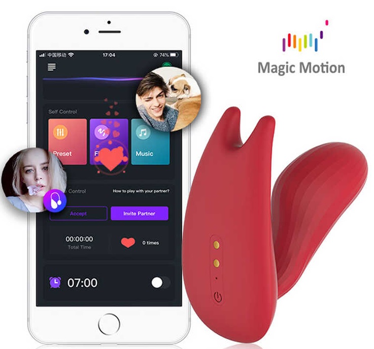 Вибратор Magic Motion Umi красный