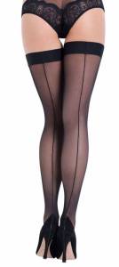 Чулки черные со стрелками S/M 