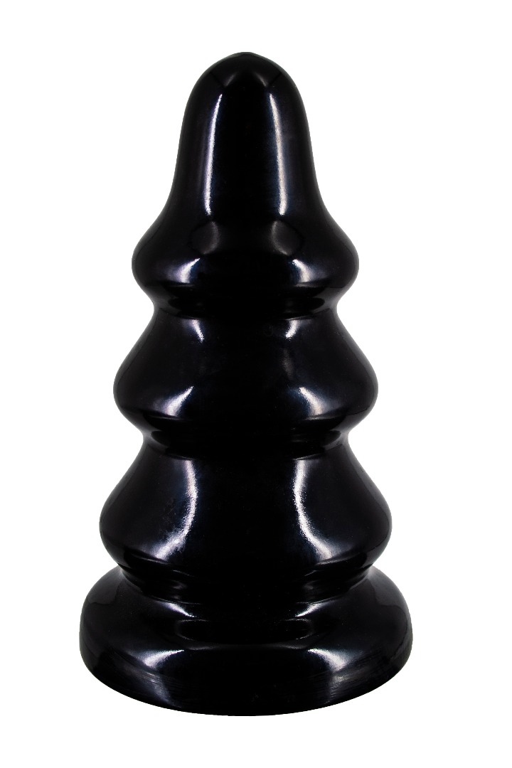 Большой рельефный плаг black