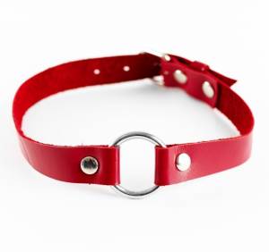Чокер из натуральной кожи Red 