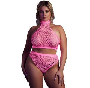 Неоновый комплект розовый - XL/XXXXL 