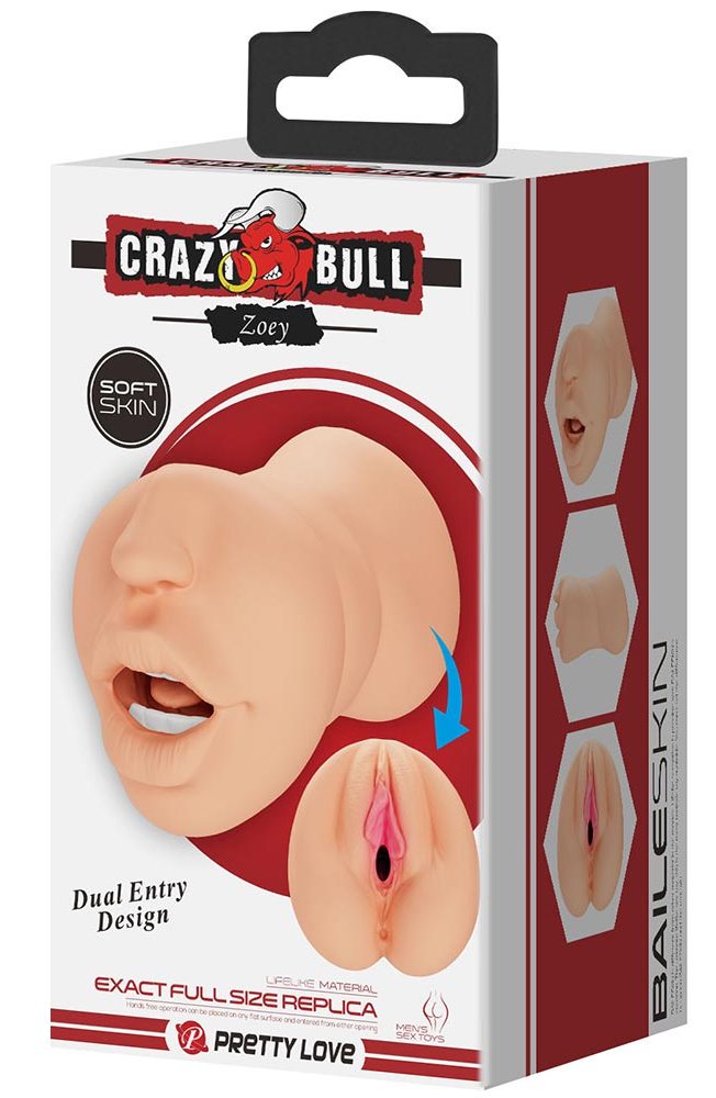 Мастурбатор ротик-вагина Crazy Bull Zoey