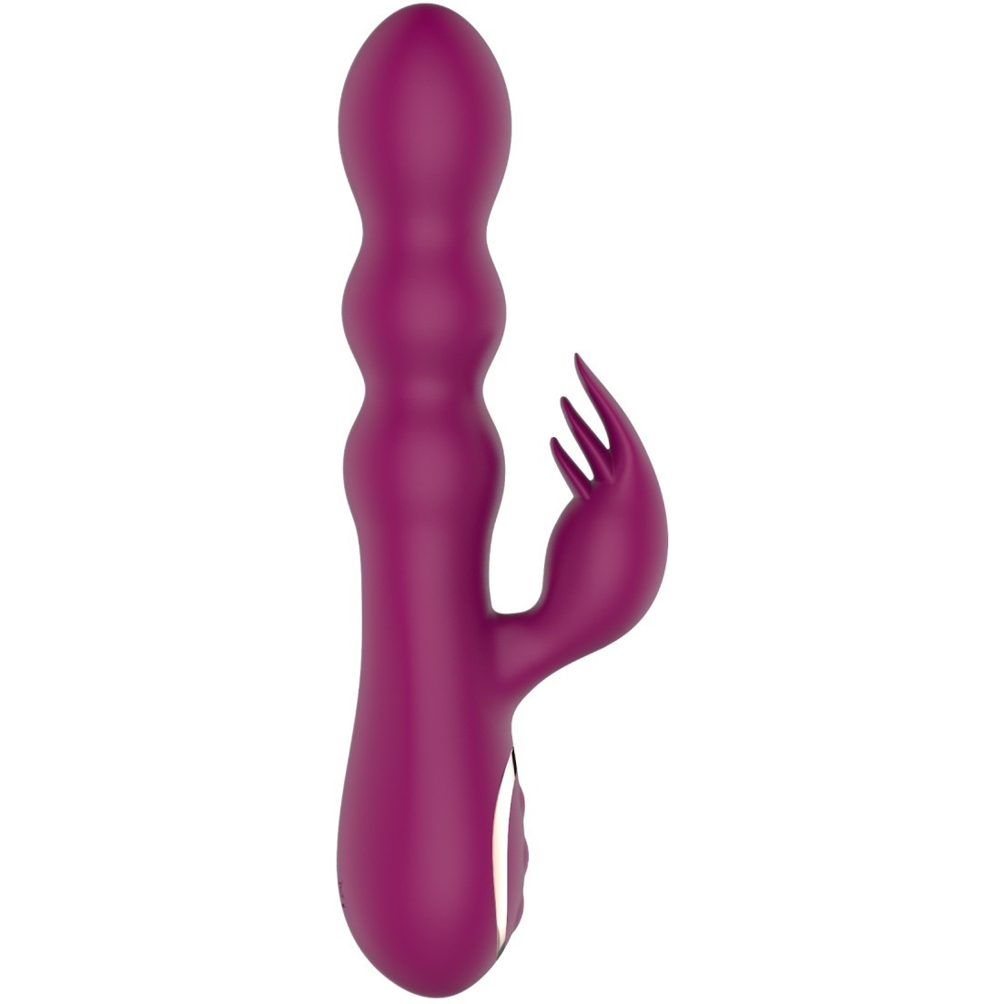 Вибратор-кролик Stamen с массажем бусинами