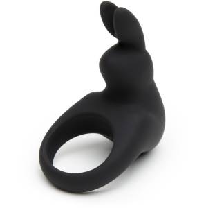 Эрекционное кольцо Happy Rabbit с вибрацией black 