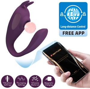 Вибратор для пар с приложением Shey 