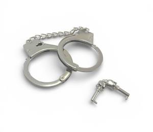 Наручники металлические жесткие с ключиком 