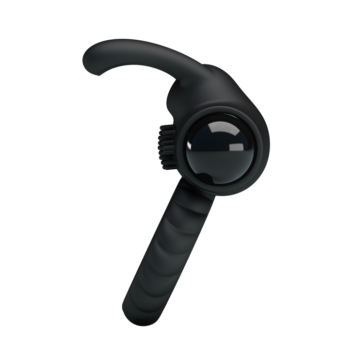 Эрекционное кольцо вибро Black