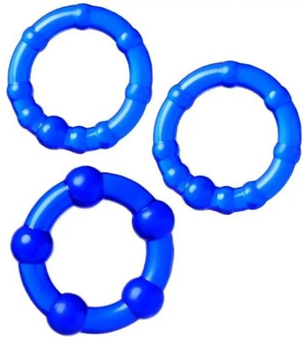 Эрекционное кольцо эластичное Blue