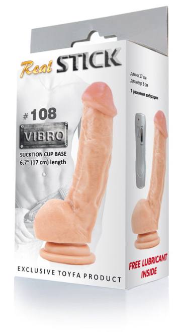Вибратор RealStick 17 см.