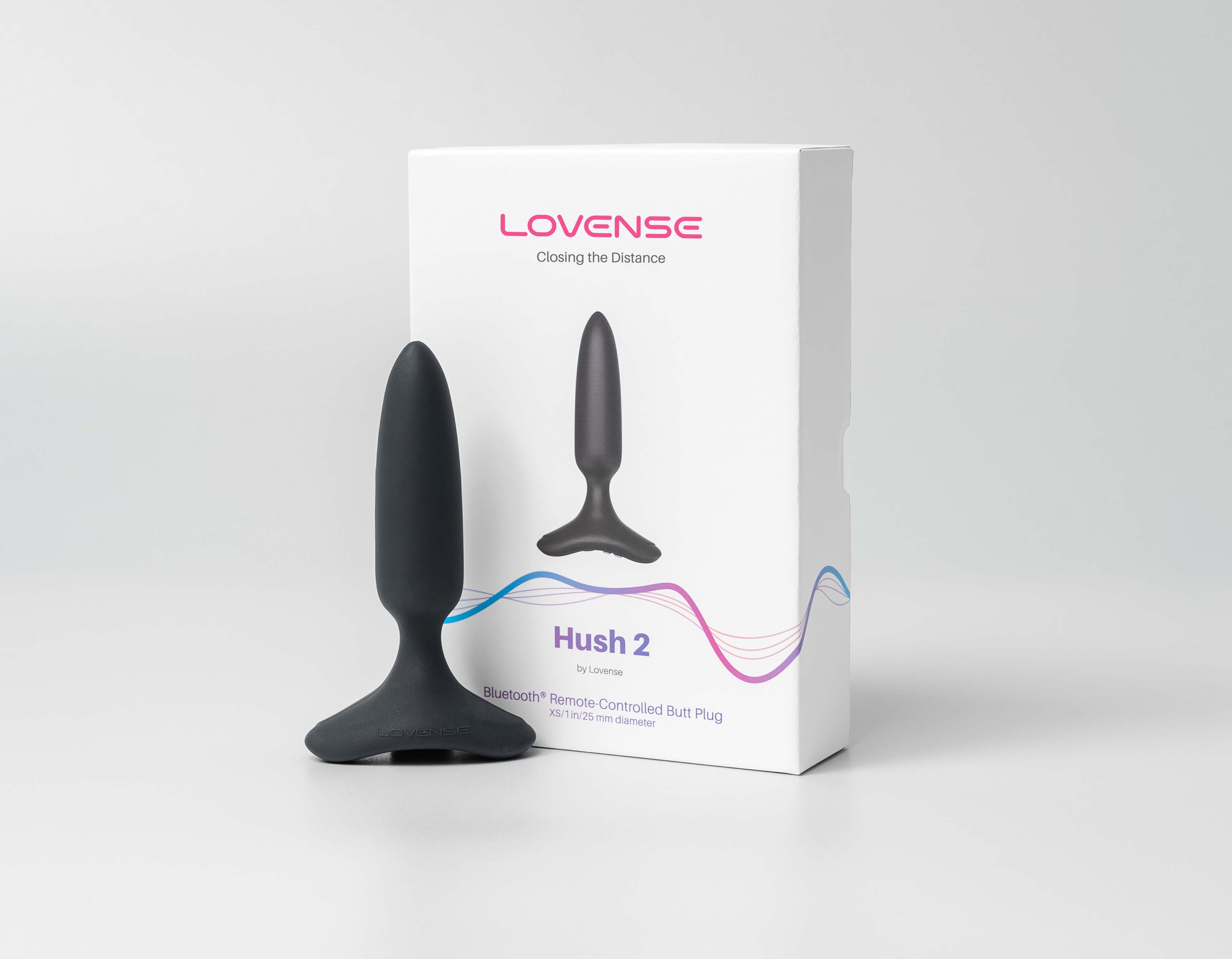 Анальная пробка LOVENSE Hush 2 силиконовая 2,5 см