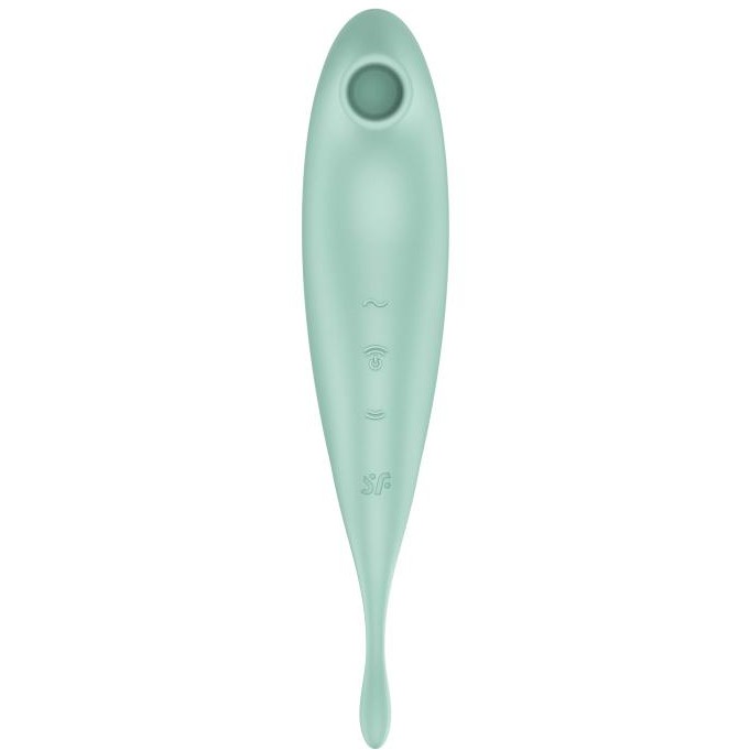 Мятный двухсторонний стимулятор Satisfyer