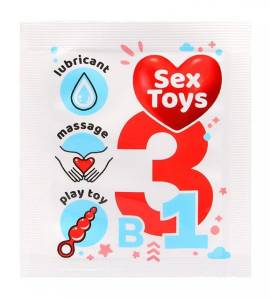 Гель-лубрикант SexToys 3в1 4 мл  