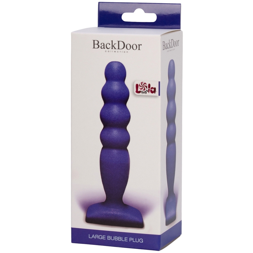 Анальный стимулятор Large Bubble Plug blue