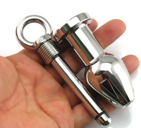 Анальная пробка металл 2 в 1