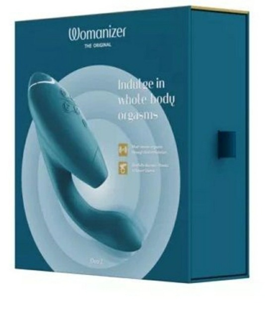 Стимулятор клитора Womanizer Duo 2 бирюзовый
