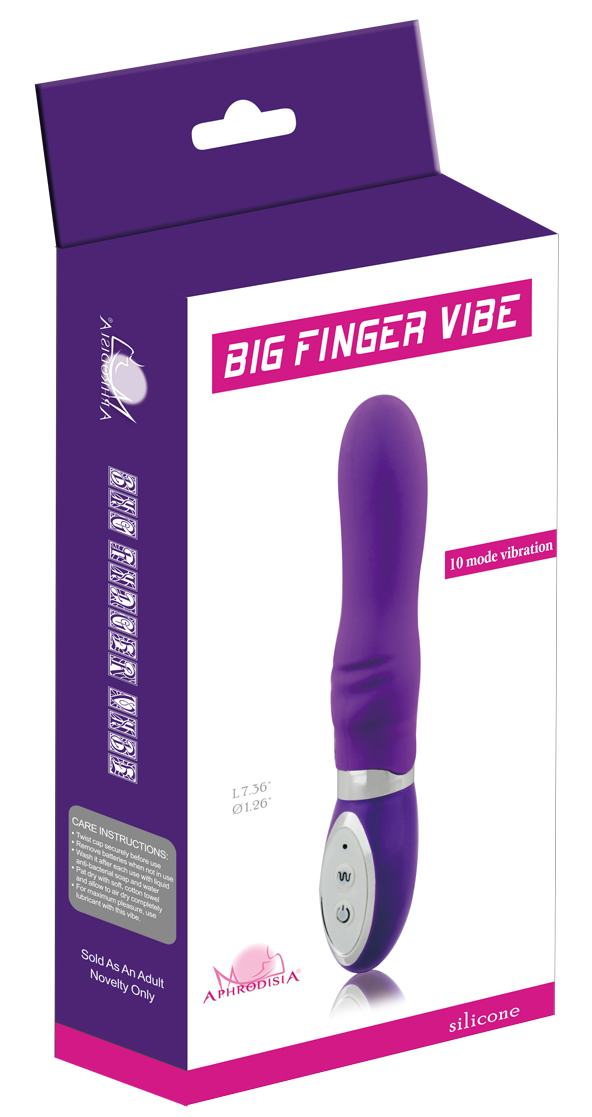 Вибростимулятор пурпурный Big Finger Vibe